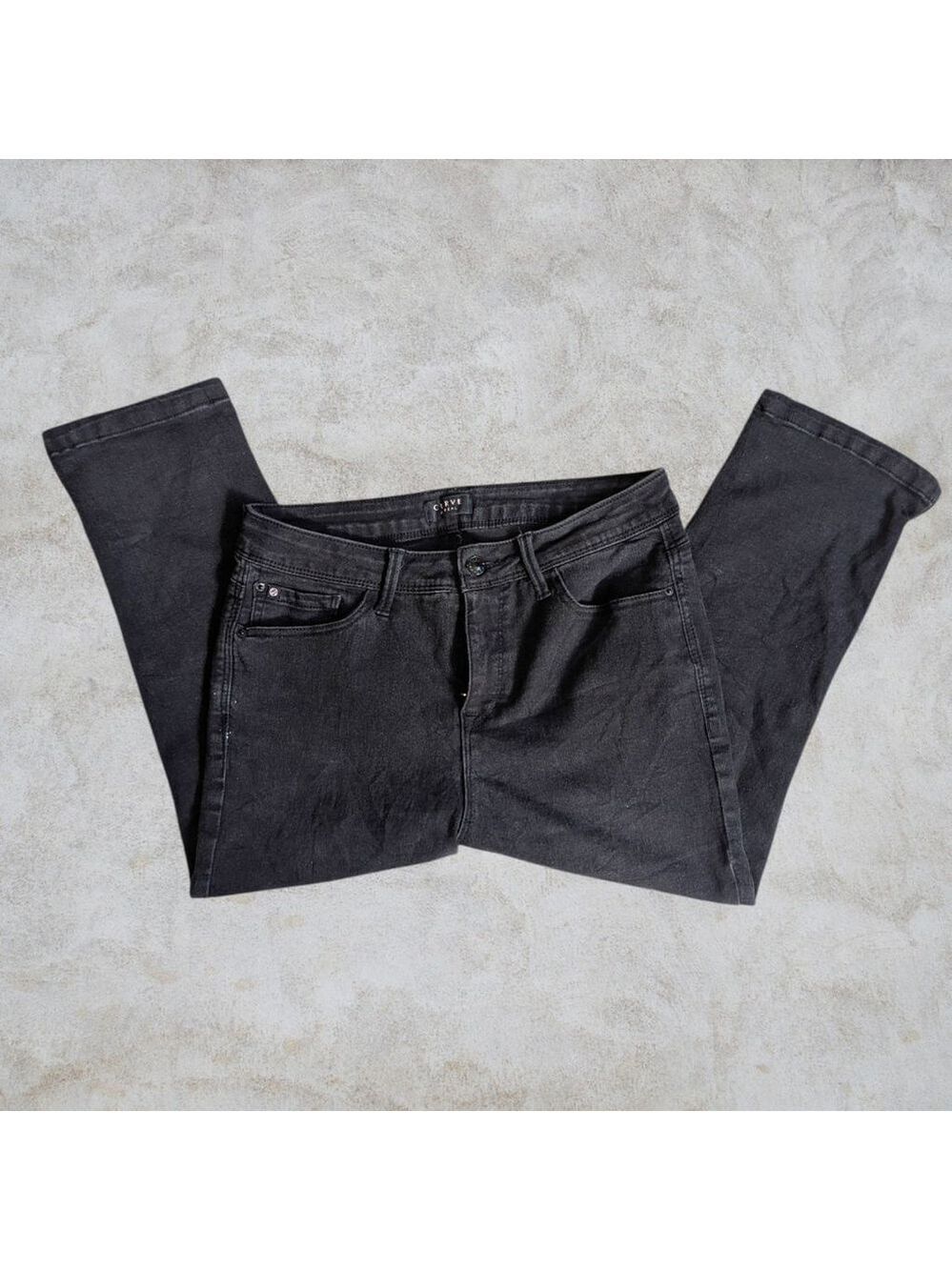 Curve Appeal Black Capri Jeans Size 10 Summer Retro
